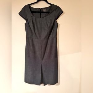Ann Taylor Grey Dress With Belt